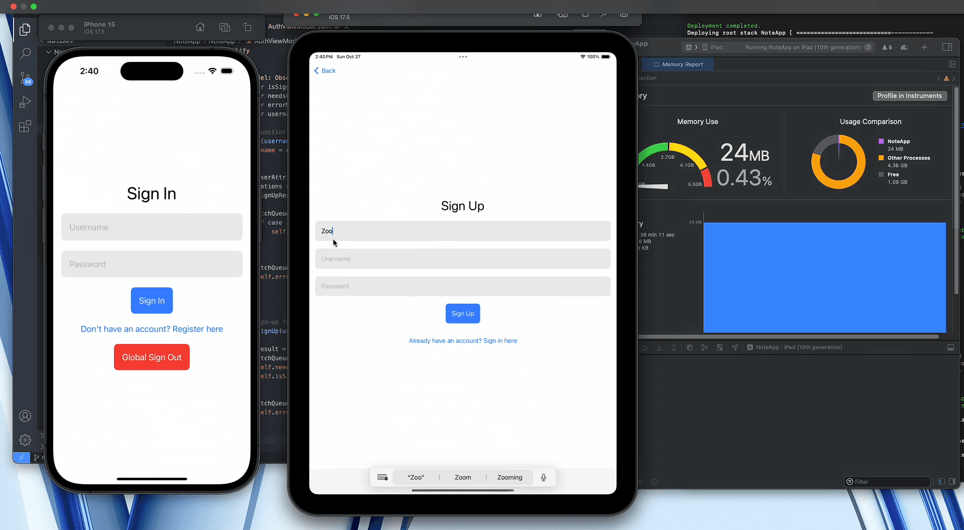 Cross-Platform Notes App with SwiftUI & AWS Amplify